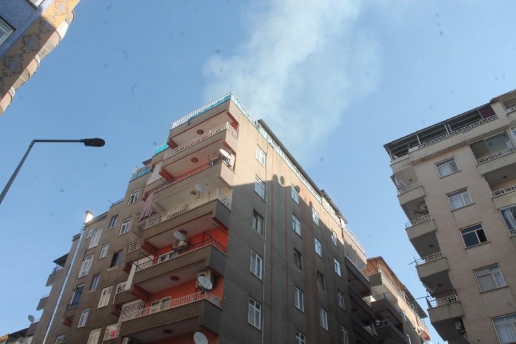 Diyarbakır’da 8 katlı binada yangın, onlarca güvercin telef oldu
