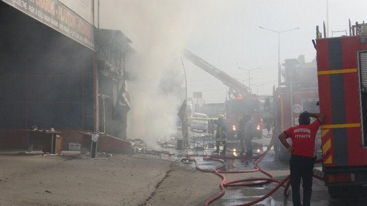 Tırmıl Sanayi Sitesi’nde çıkan yangın korkuttu