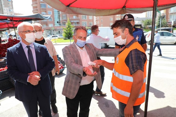 Kaymakam Dönmez’den Başkan Yalçın’a koronavirüs teşekkürü