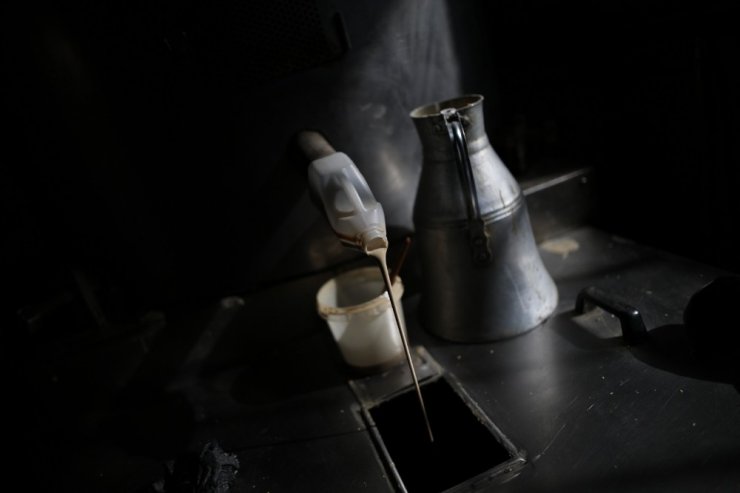 Taş değirmen helvasına büyük rağbet