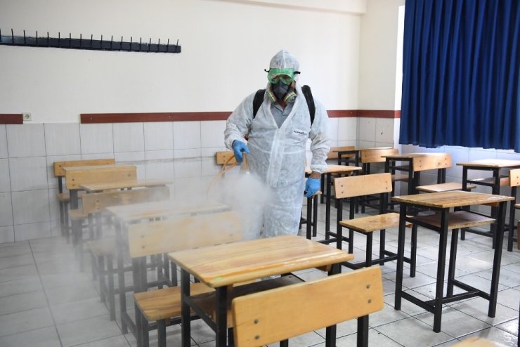 Konyaaltı’nda okullarda pandemi önlemleri
