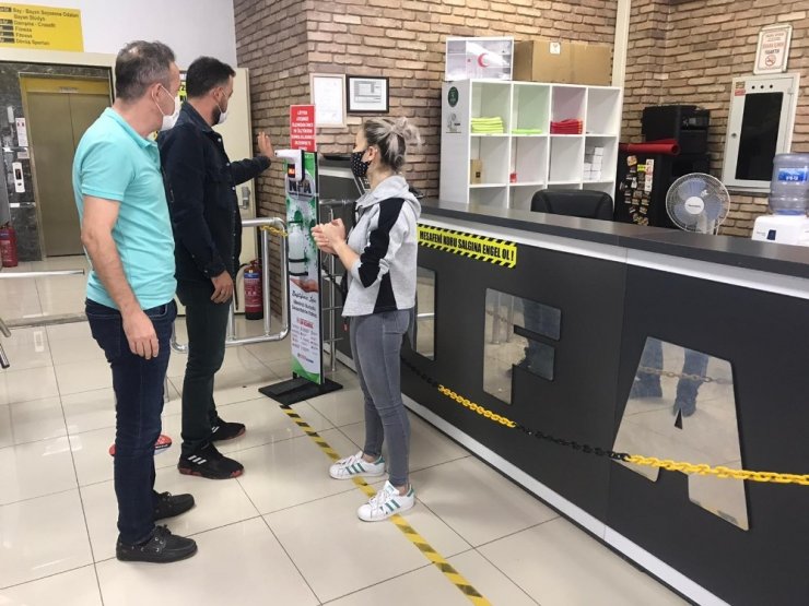 Spor salonlarında denetimler sürüyor