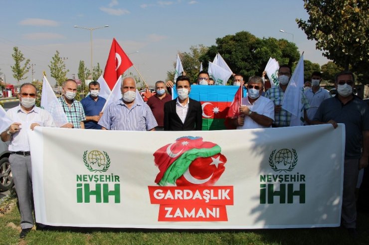 Nevşehir’de Azerbaycan’a destek konvoyu düzenlendi