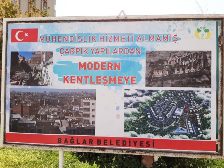 Bağlar’ın yerinde dönüşümü billboardlarda