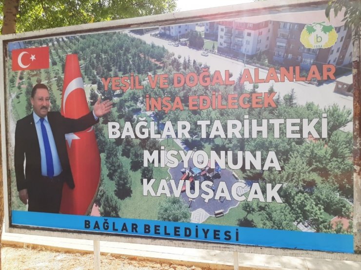 Bağlar’ın yerinde dönüşümü billboardlarda