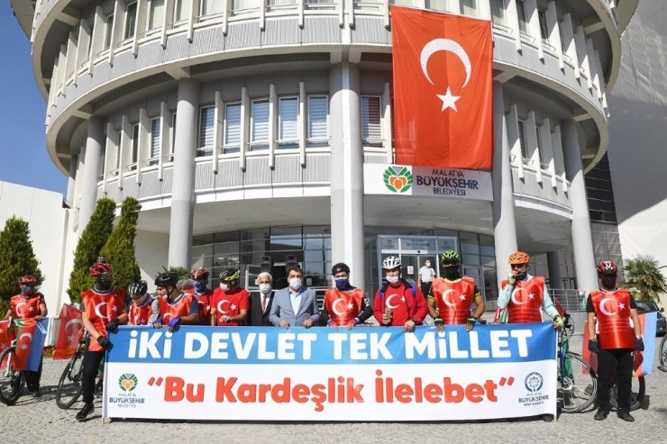 “İki Devlet Tek Millet” için pedal çevirdiler
