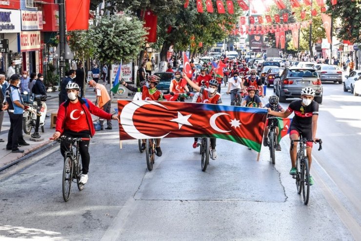 “İki Devlet Tek Millet” için pedal çevirdiler