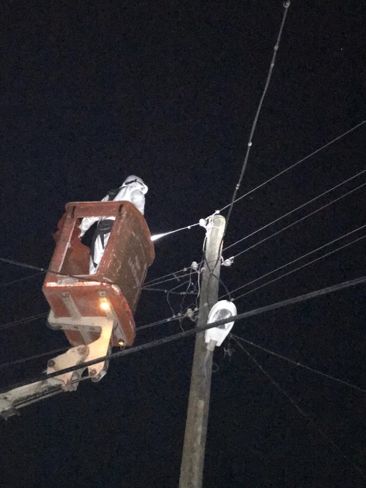 Karantina bölgelerinde kesintisiz enerji nöbeti