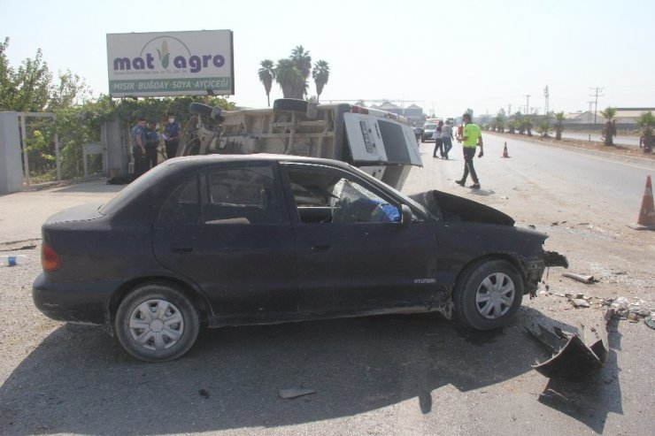 Adana’da trafik kazası: 1 ölü, 1 yaralı