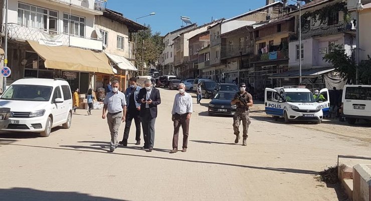 Müdür Ergüder, Çelikhan ilçesini gezdi