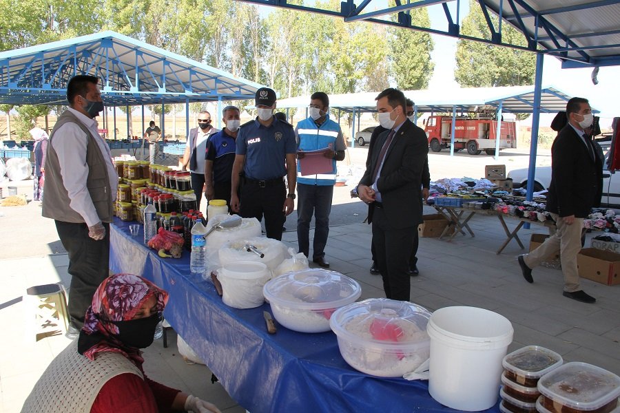 Konya Yalıhüyük'te Kovid-19 denetimleri