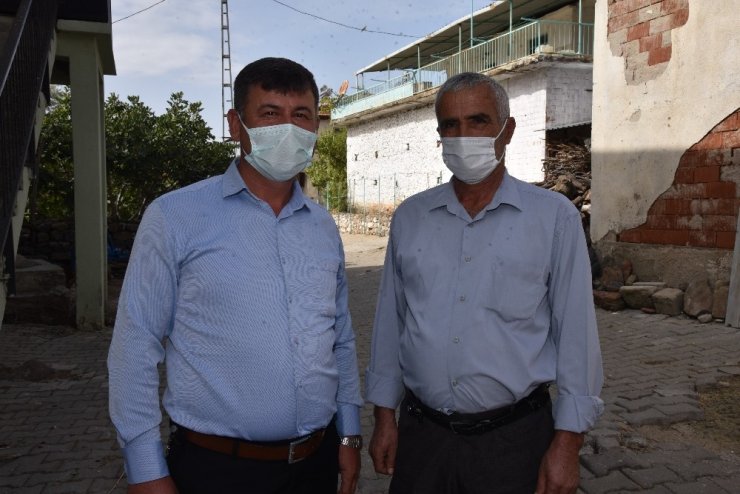 Traktörlerin bile gidemediği yol yenilendi