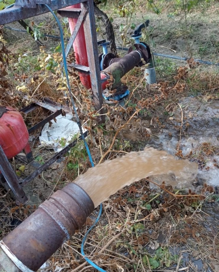 Sulama tesislerine büyükşehir desteği devam ediyor