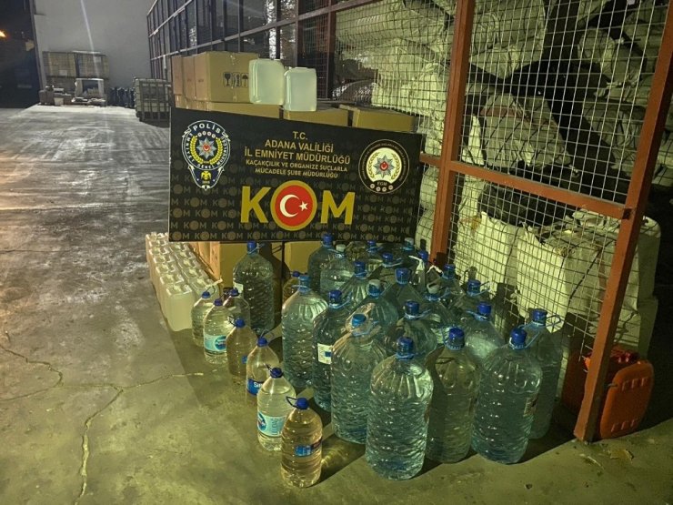 Adana’da sahte içki operasyonu
