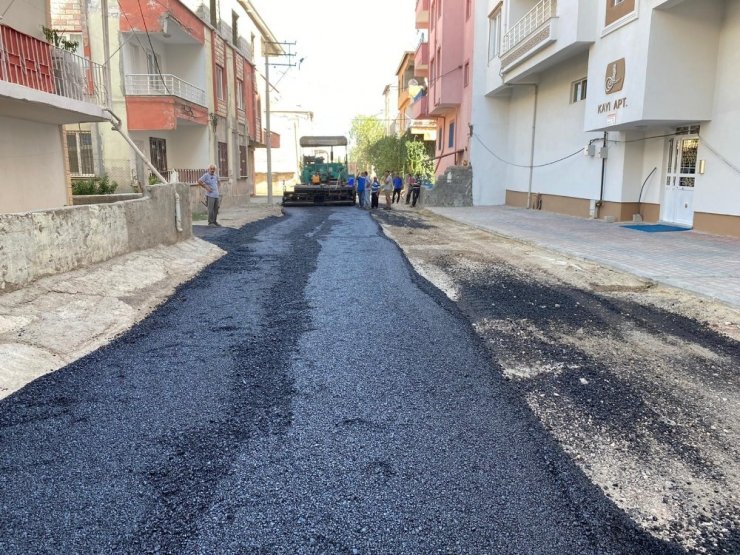 Mimar Sinan Mahallesinde asfalt çalışması