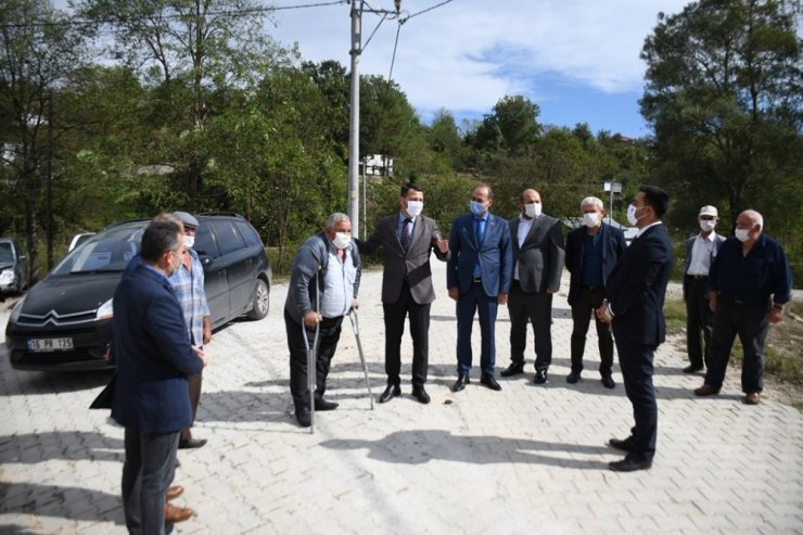 Hacıkara yollarına parke taşı