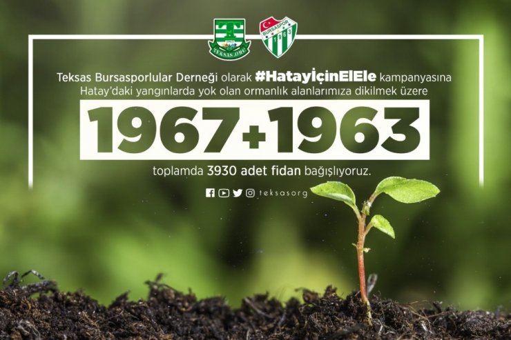 Teksas Bursasporlular Derneği, Hatay için gerçekleştirilen kampanyaya kayıtsız kalmadı