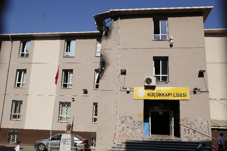 Balat’taki okulda şaşırtan görüntü