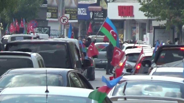 Azerbaycan’a destek konvoyu düzenlendi