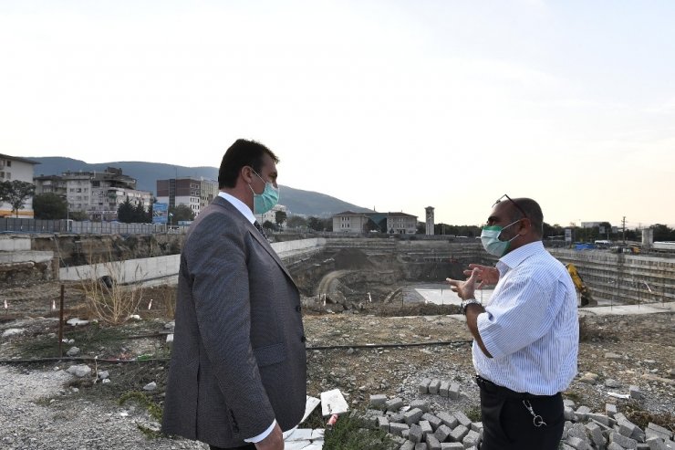 Bursa’nın en büyük meydanı temel için hazır