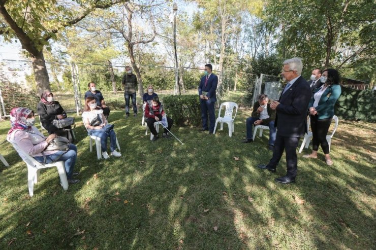Başkan Erdem görme engellileri unutmadı