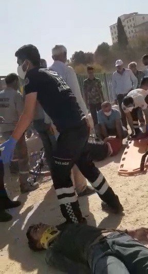 Kontrolden çıkan bisiklet takla attı: 1’i ağır 2 yaralı