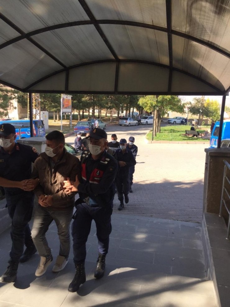 Küçükbaş hayvan hırsızları jandarmadan kaçamadı