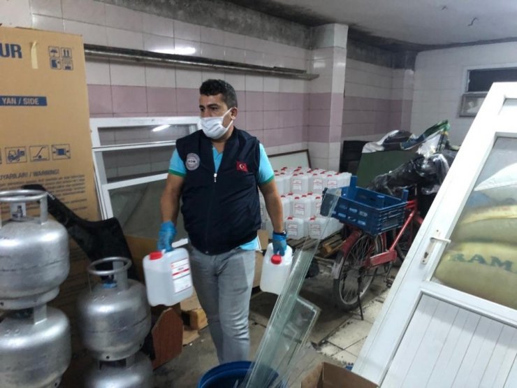 Mersin’de 850 litre sahte etil alkol ele geçirildi
