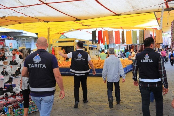 Pamukkale Belediyesinden zabıtalar yaka kamerası