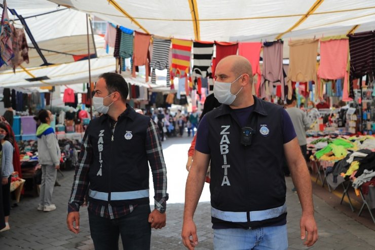 Pamukkale Belediyesinden zabıtalar yaka kamerası