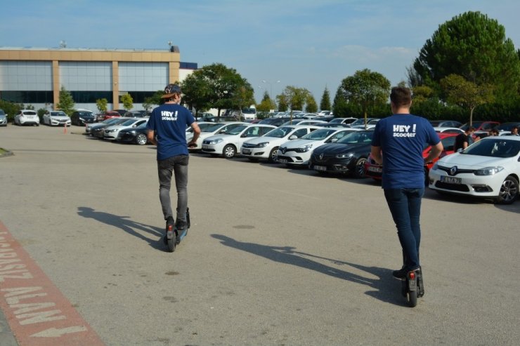 Yerli yazılıma sahip ‘Hey! Scooter’lar Bursa yollarında