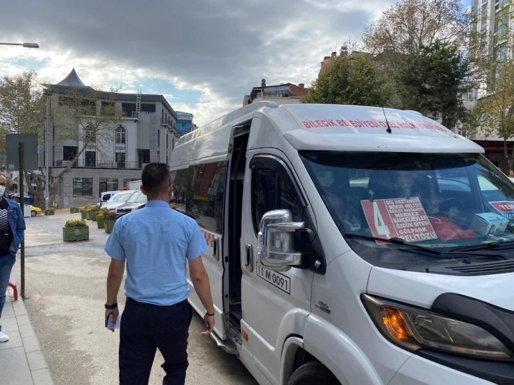 Zabıta Müdürlüğü minibüsleri denetledi