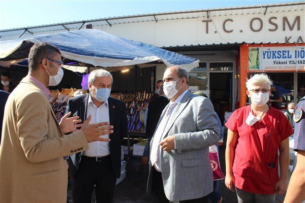 Osmaneli’de semt pazarında Covid-19 denetimi