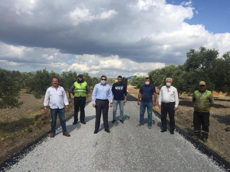 Manisa Büyükşehir Belediyesinin yol mesaisi