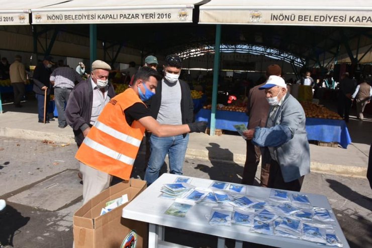 İnönü Belediyesi maske dağıtımı yaptı
