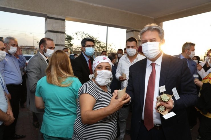 Başkan Palancıoğlu’ndan filyasyon ekiplerine moral ziyareti