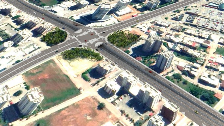 Forum katlı kavşağının temeli atılıyor