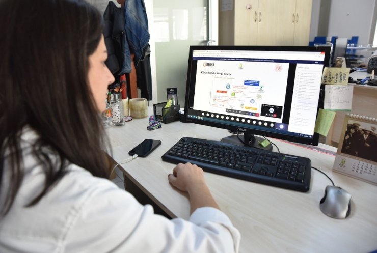 Tepebaşı’nda online eğitim çalışması