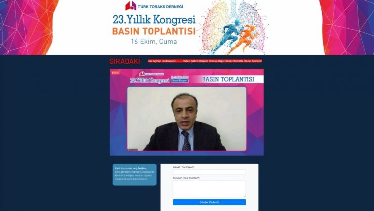 Türk Toraks Derneği’nden sanal kongre