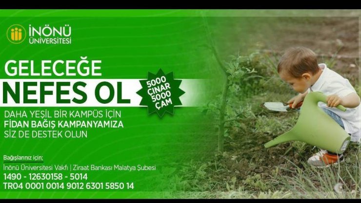 "5 bin çınar 5 bin çam" fidan bağışı kampanyası