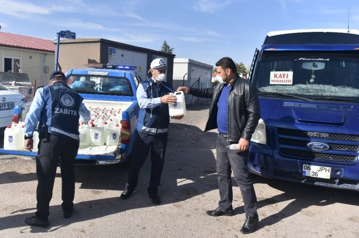 Ankara zabıtası ilçe ilçe hijyen desteğine devam ediyor