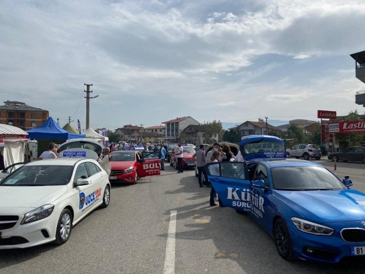 Düzce’de 500 Sürücü adayı sınava girdi
