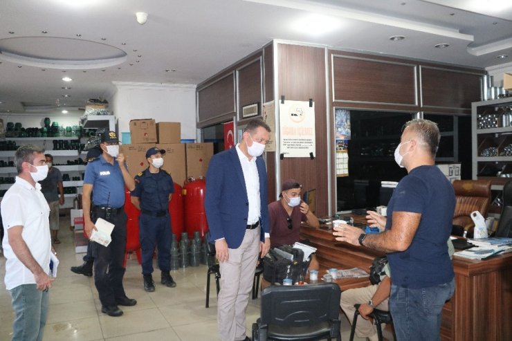 Alanya’da korona virüs denetimi