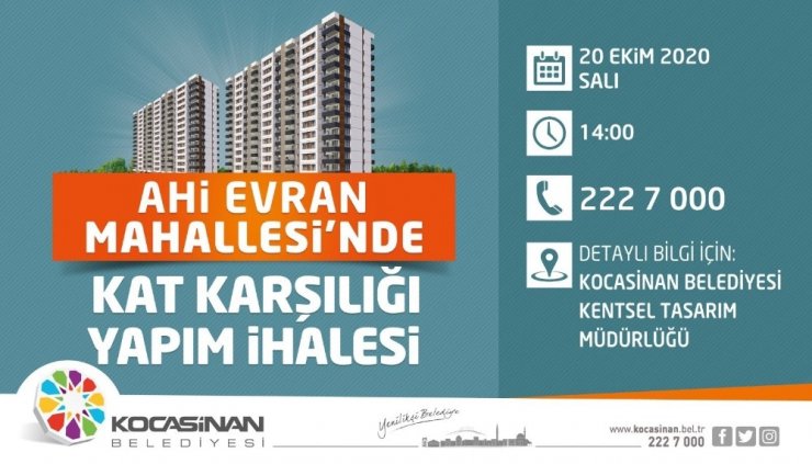 Kocasinan, Ahi Evran’da kentsel dönüşümü hızlandırıyor