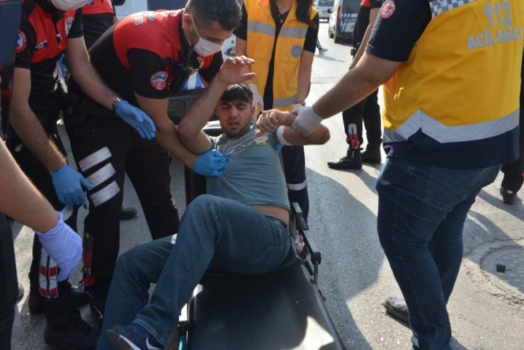 Polis camı kırıp hayat kurtardı
