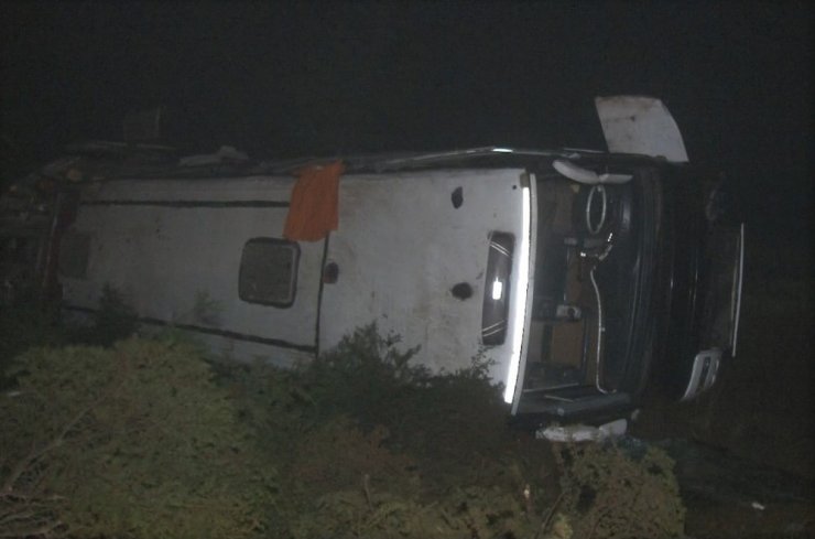 Eskişehir’de otobüs kazası: 3 yaralı