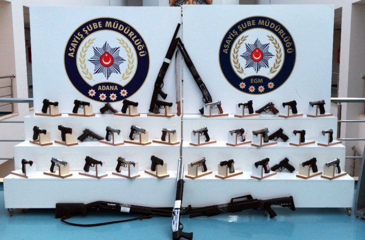 Adana’da 101 silah ele geçirildi
