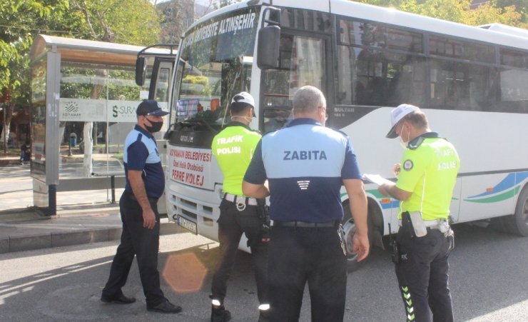 Minibüs ve otobüslerde korona denetimi