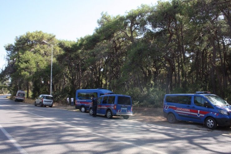 Ağaçta asılı bulunduğu ipin satın alma fişi cebinden çıktı