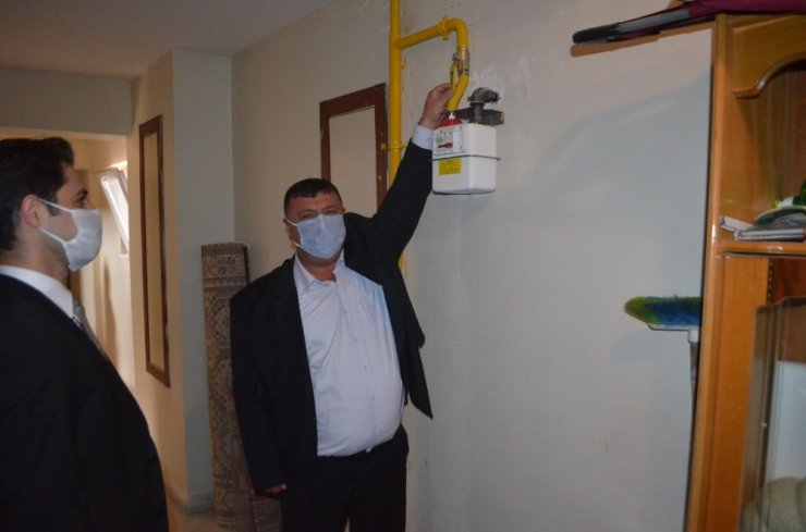 Beylikova TOKİ konutları doğalgazla buluştu